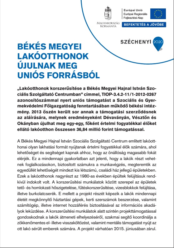 SajtóközleményTIOP