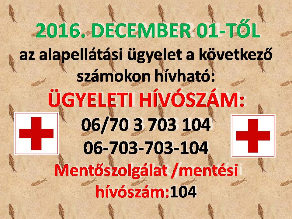 Ügyeleti hívószám