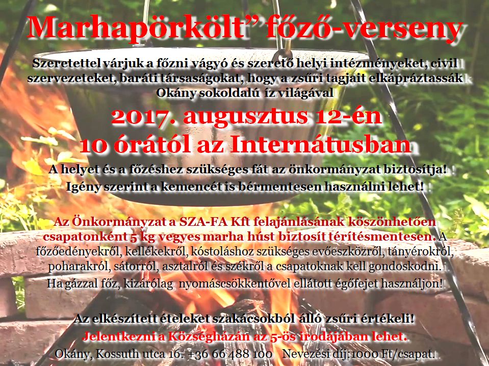 Marhapörkölt  főző-verseny