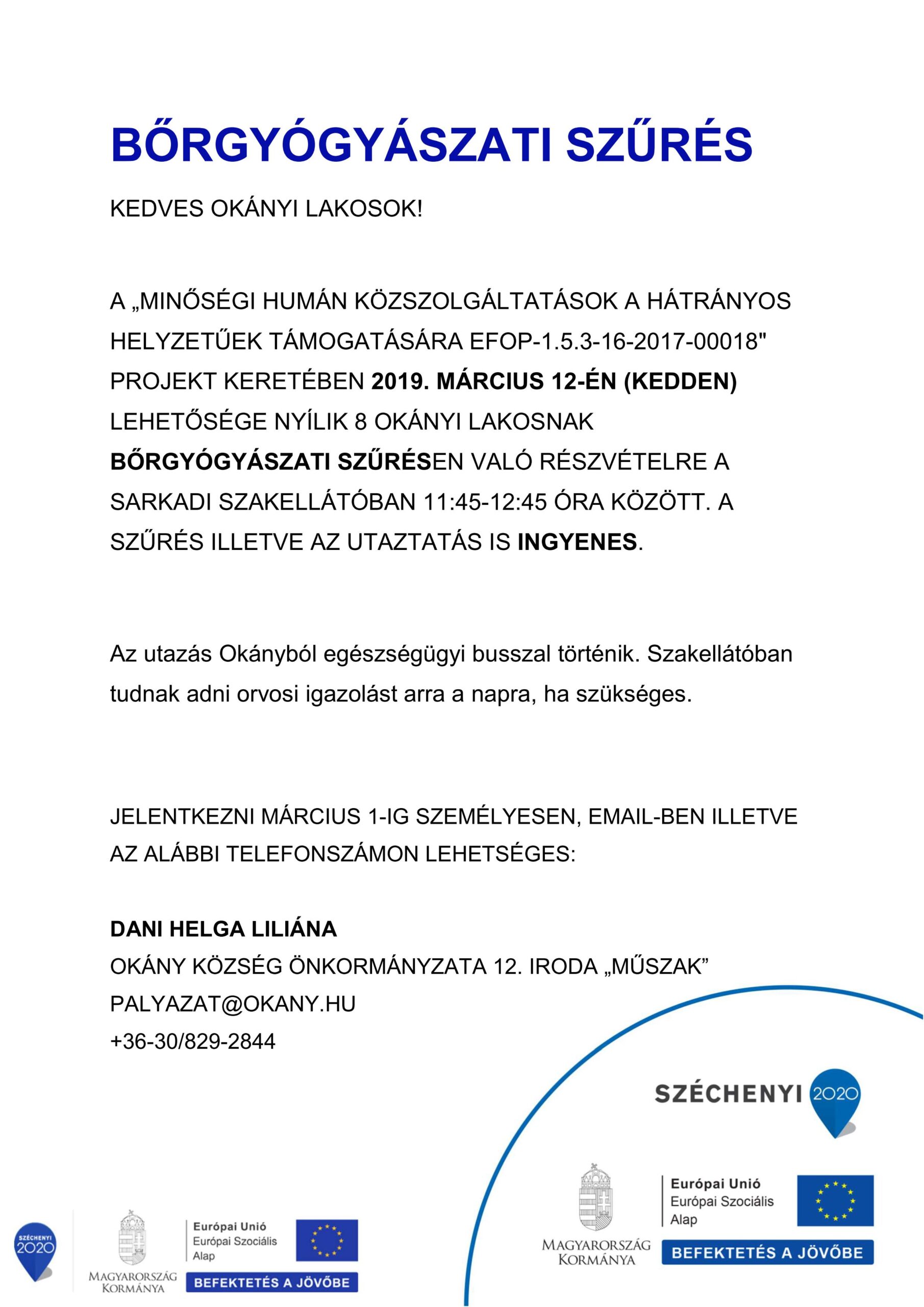 Bőrgyógyászati szűrés