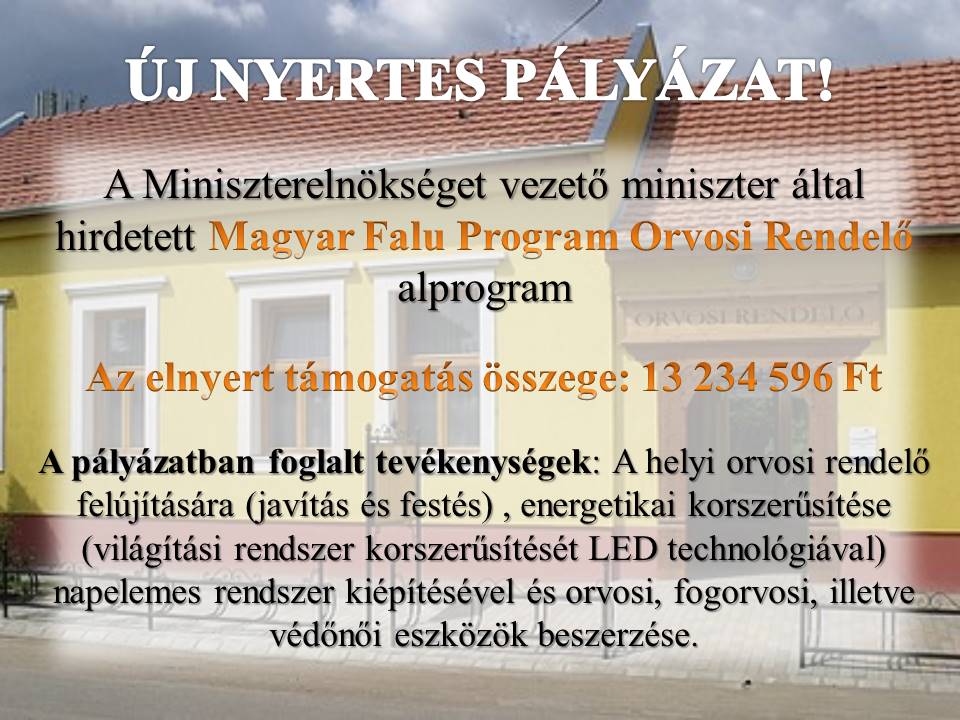 Új Nyertes Pályázat!