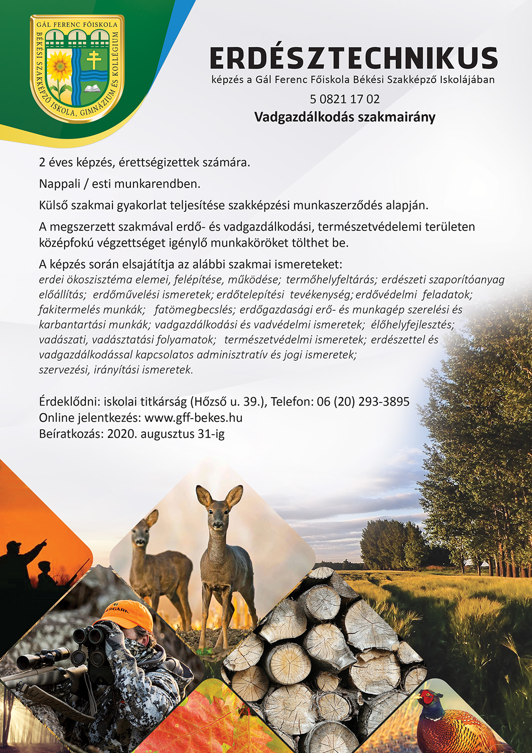 Erdésztechnikus képzés