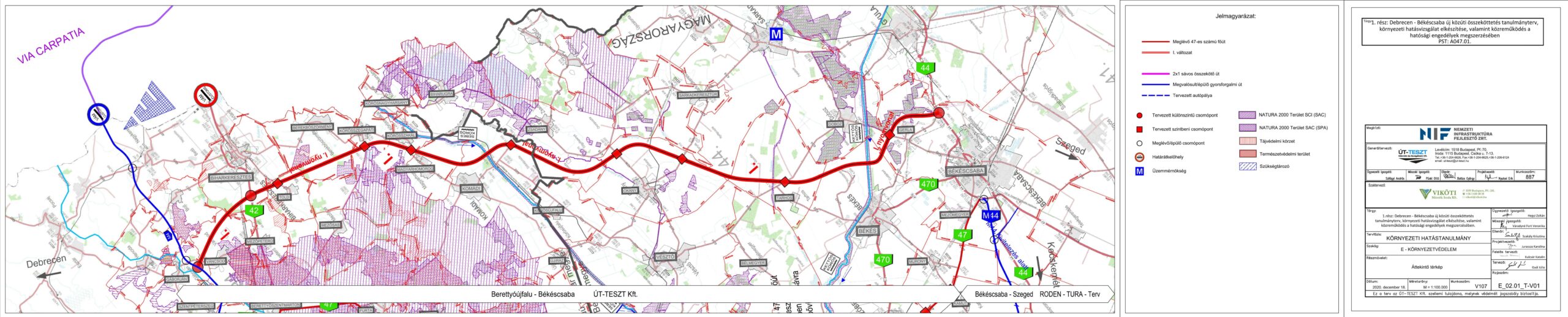 HIRDETMÉNY – Debrecen-Békéscsaba közúti összeköttetés kialakítása (M 47 út) – Környezetvédelmi hatásvizsgálati eljárás megindításáról 2.