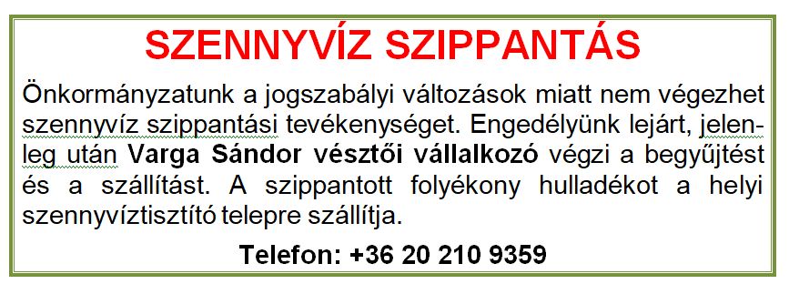 Szennyvíz szippantás