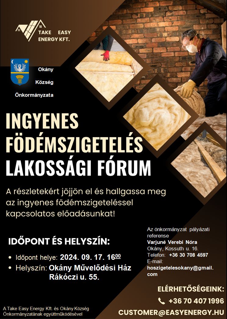 Ingyenes födémszigetelés lakossági fórum