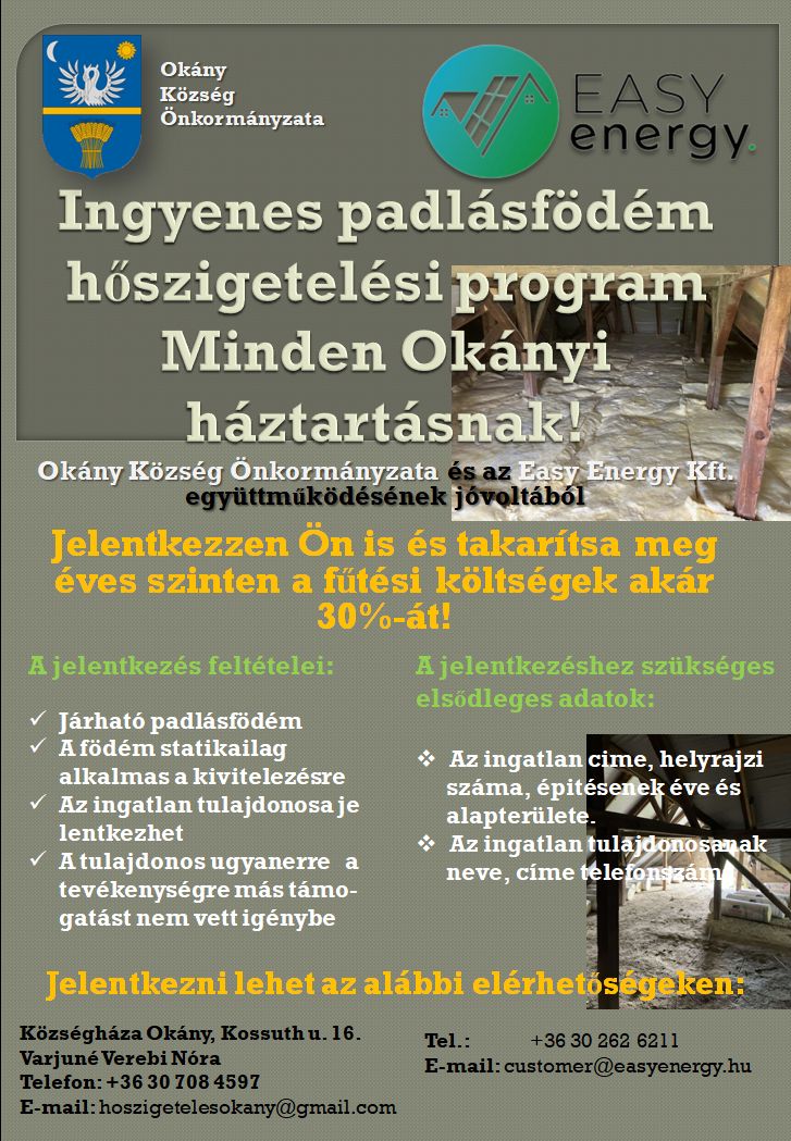 Okány födém hirdetmény