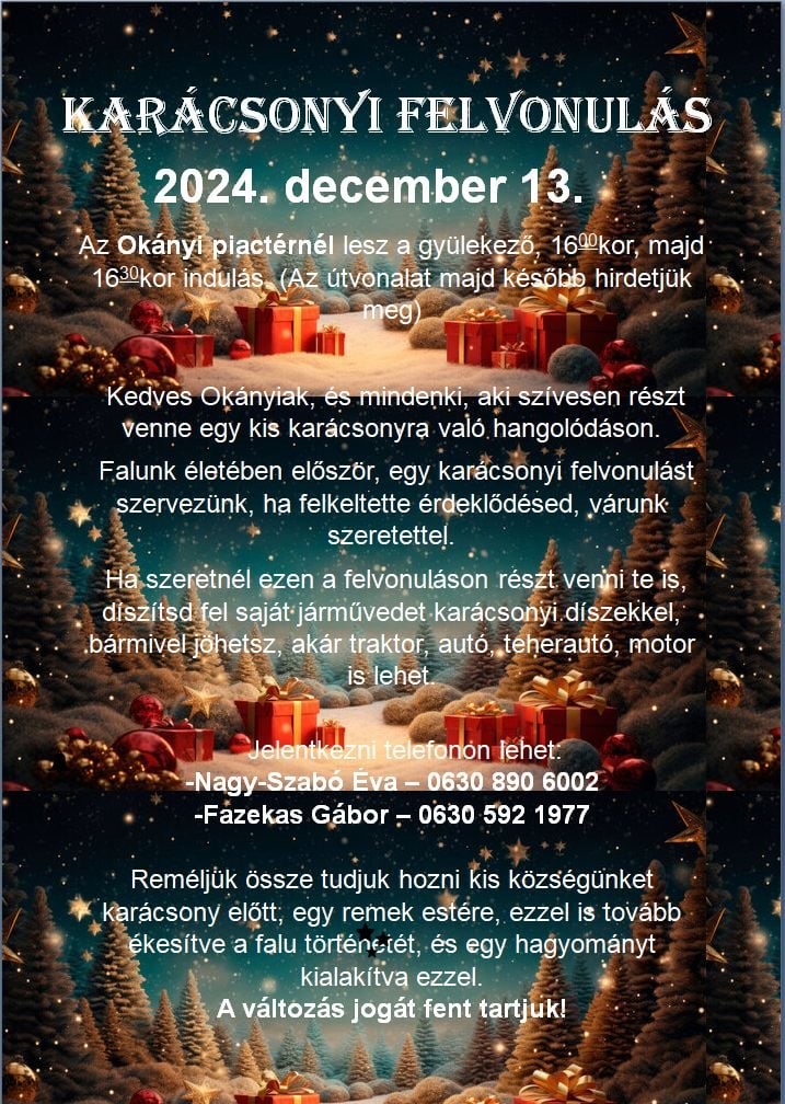 Karácsonyi felvonulás